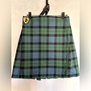 Men's Green and Blue Plaid Shorts